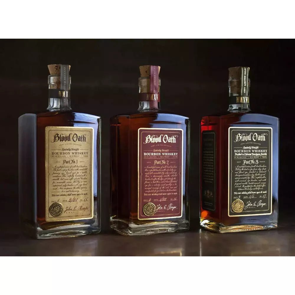 Blood Oath Trilogy Set Pact No. 1-2-3 Kentucky Straight Bourbon Whiskey - Image 1